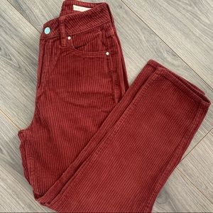 Pacsun maroon corduroy jeans